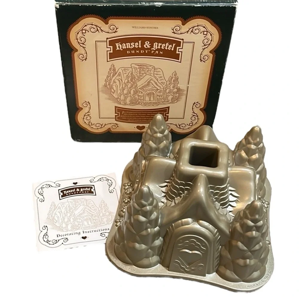WILLIAMS SONOMA NORDICWARE HANSEL & GRETEL BUNDT PAN INSTRUCTION BOOKLET IN BOX